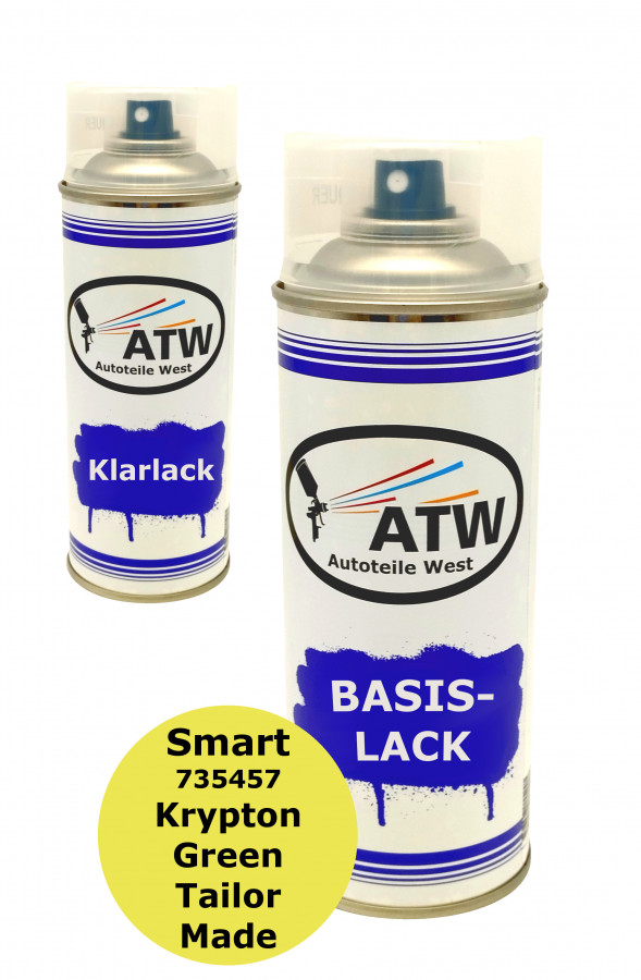 Autolack für Smart 735457 Krypton Green Tailor Made +400ml Klarlack Set